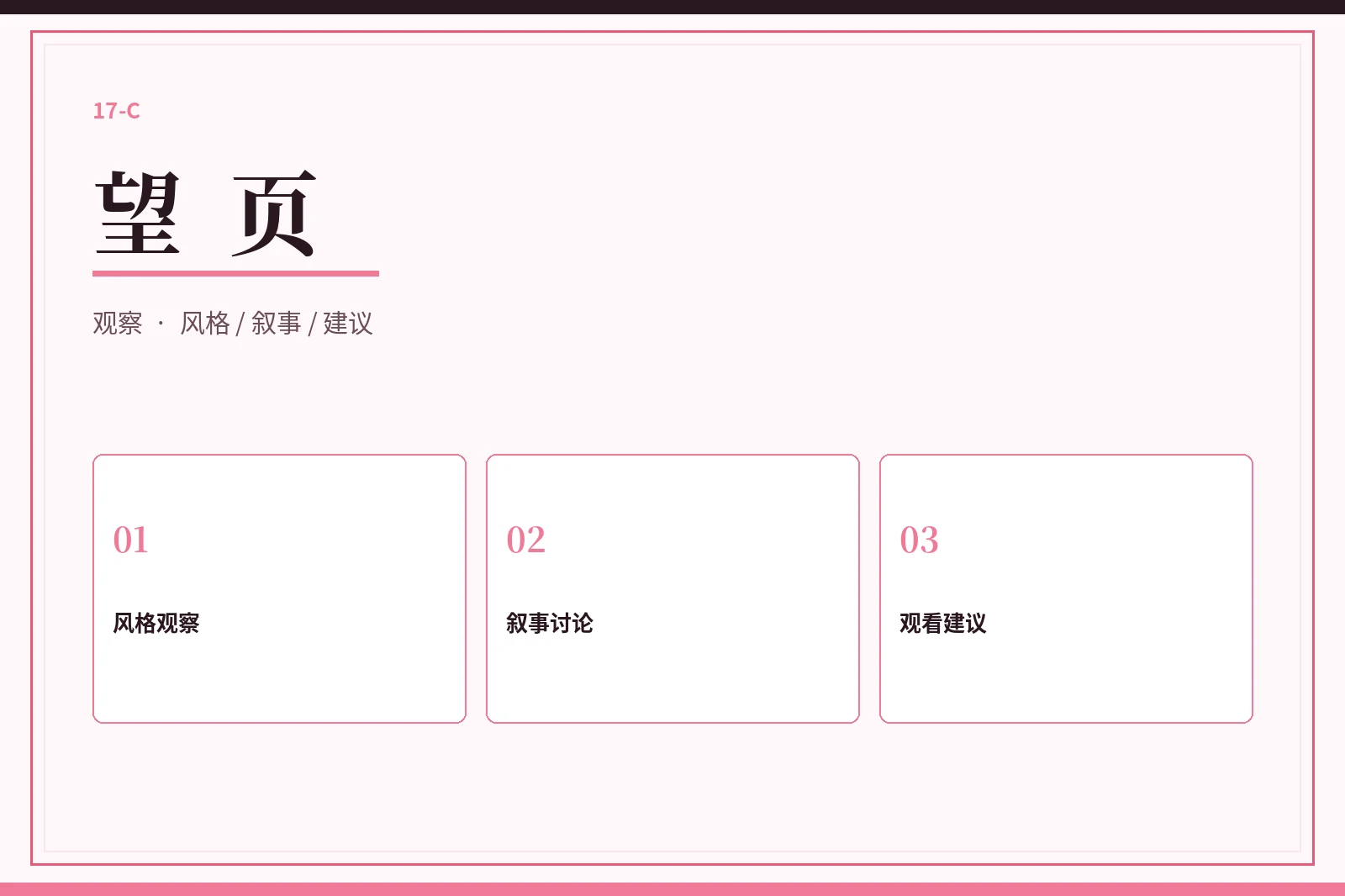 望页编辑观察视觉